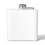 Mile High Spirits Flask — Retro Building 6oz Stainless Steel Hip Flask