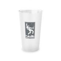 Moonman Frosted Pint Glass, 16oz